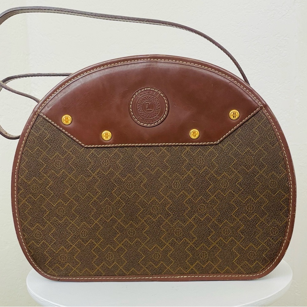 Vintage Charles Louvier Round Logo Bag